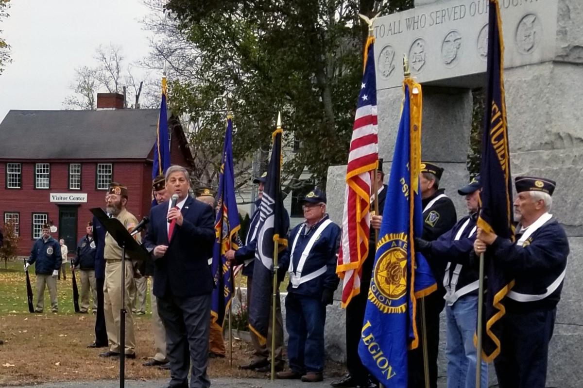 Senator Tarr speaking at Veterans Day Ceremony Ipswich, MA