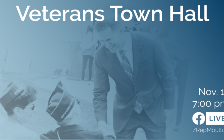 Congressman Seth Moulton Town Hall Live Veterans' Day on November 11, 2020 at 7:00 PM